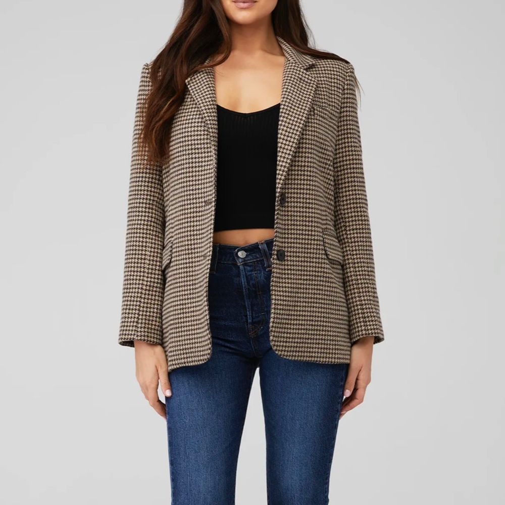 ASTR houndstooth blazer